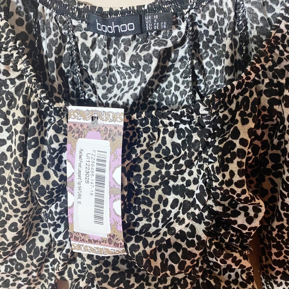 Boohoo animal print blouse - Picture 4 of 5